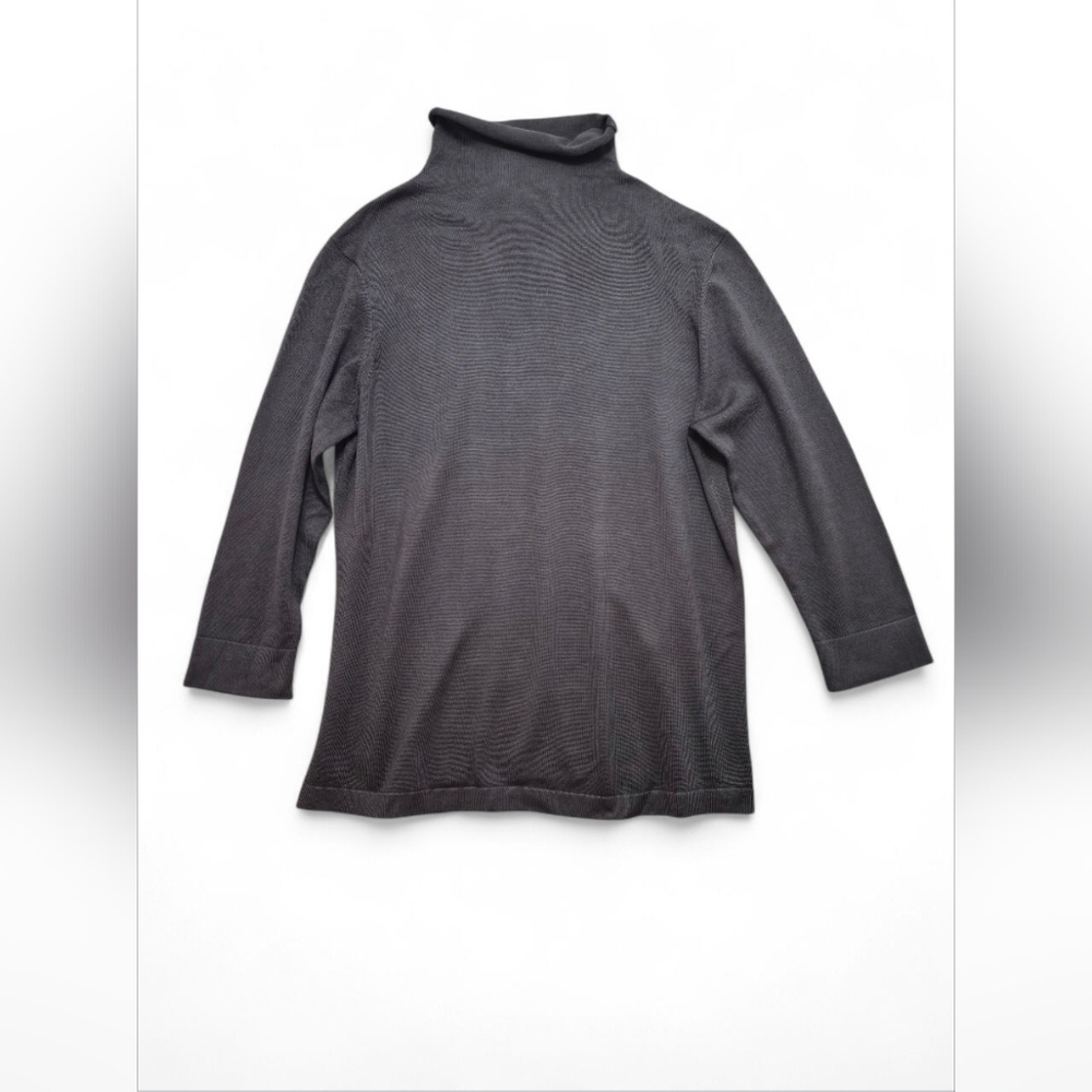 Brooks Brothers 346 Lightweight Silk Blend Mock Neck 3/4 Sleeve Sweater XL